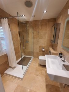 What electrical work is needed in a bathroom renovation?